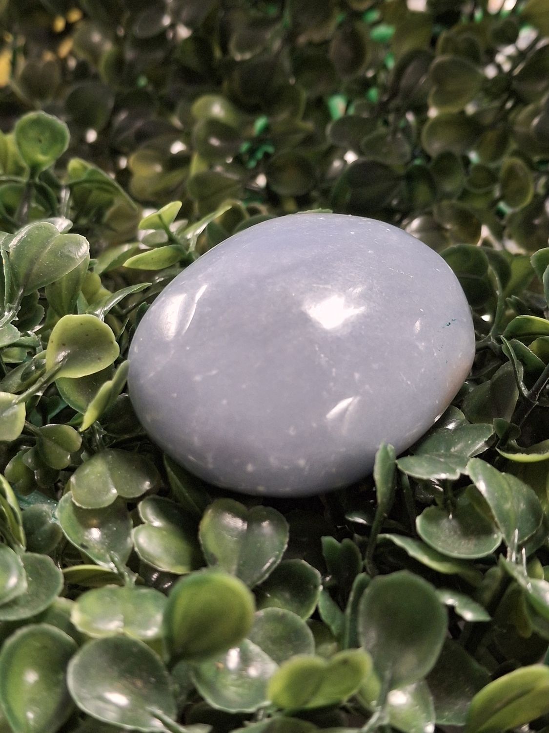 Angelite Palm Stone