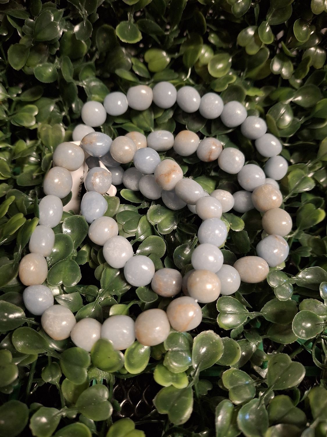 Angelite Bead Bracelet