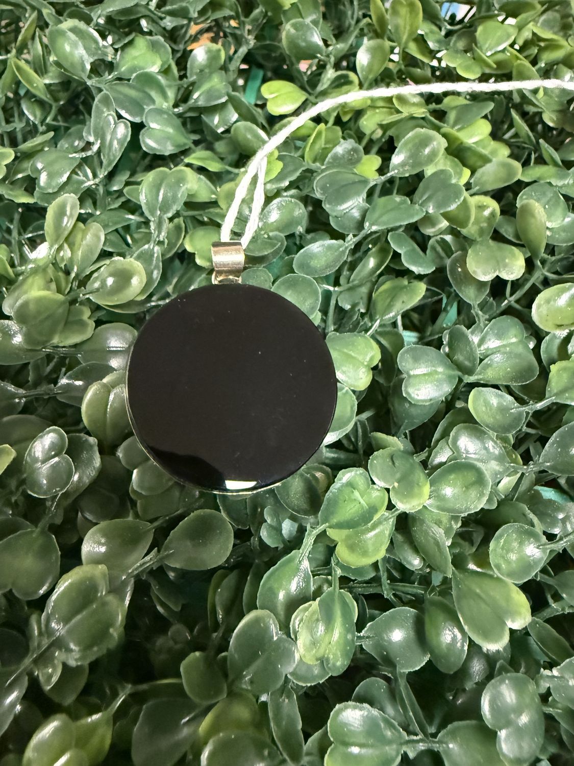 Obsidian Mirror Pendant