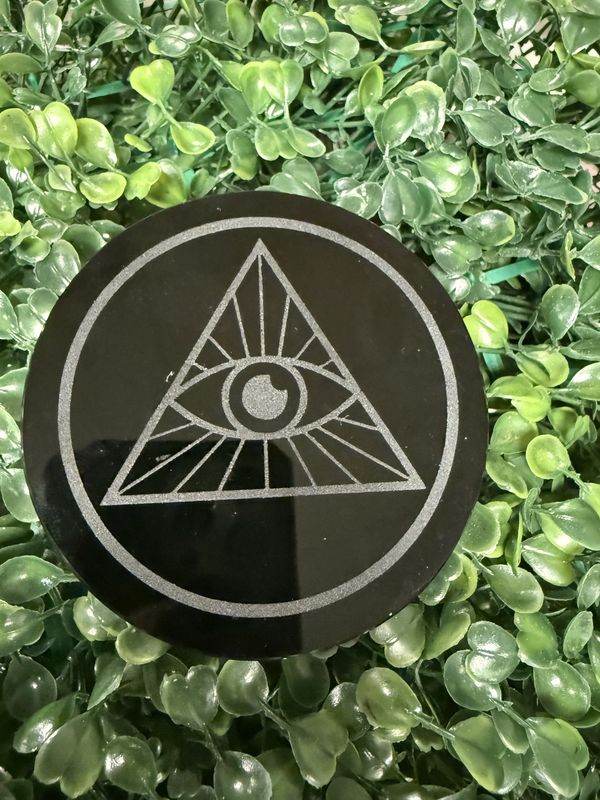 Obsidian Evil Eye Disc