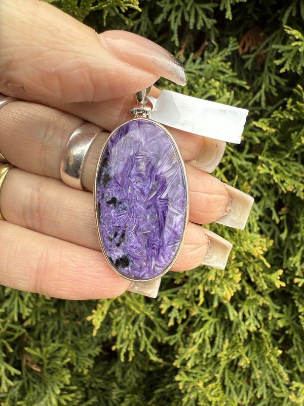 Charoite Oval Pendant