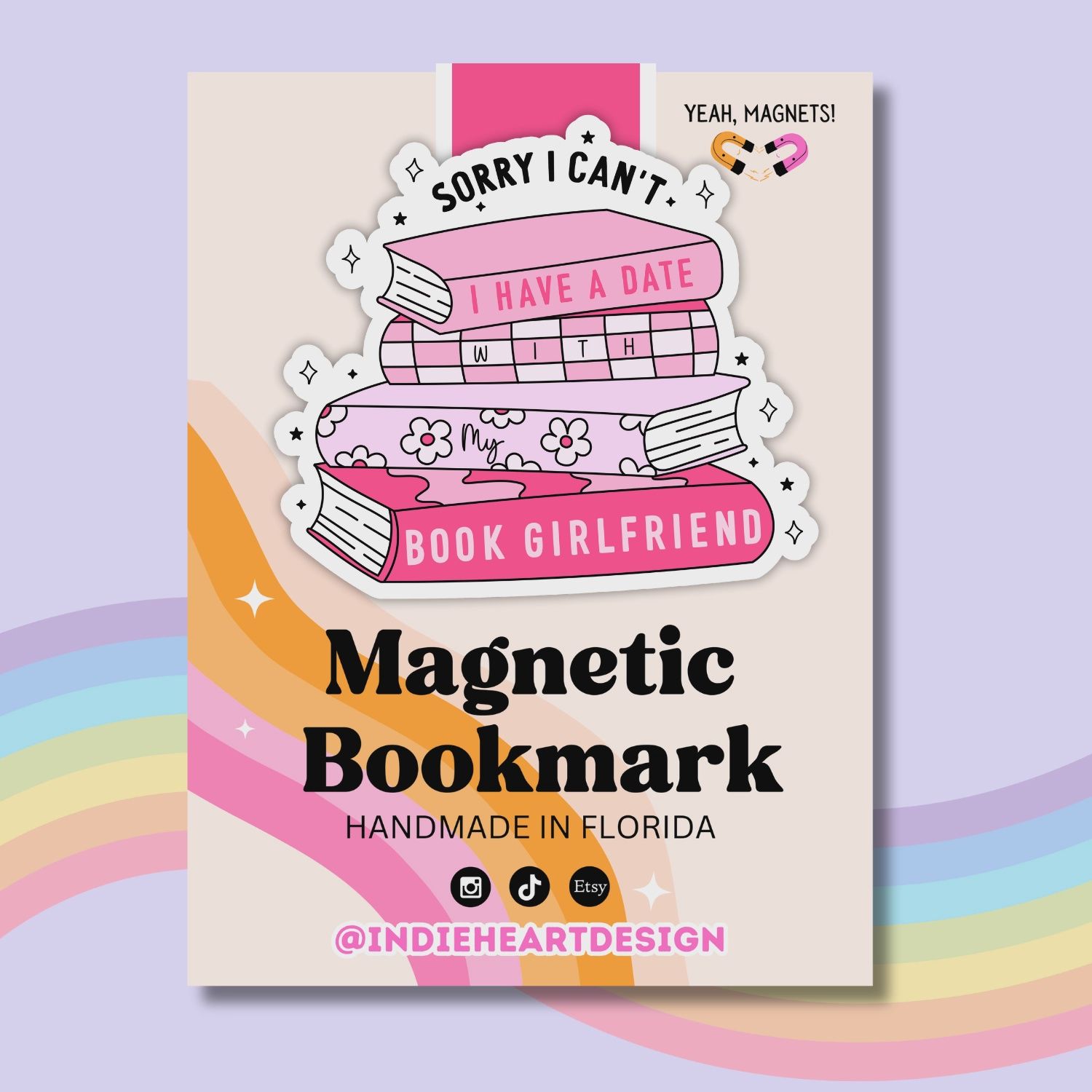 Book Girlfriend Magnetic  Bookmark