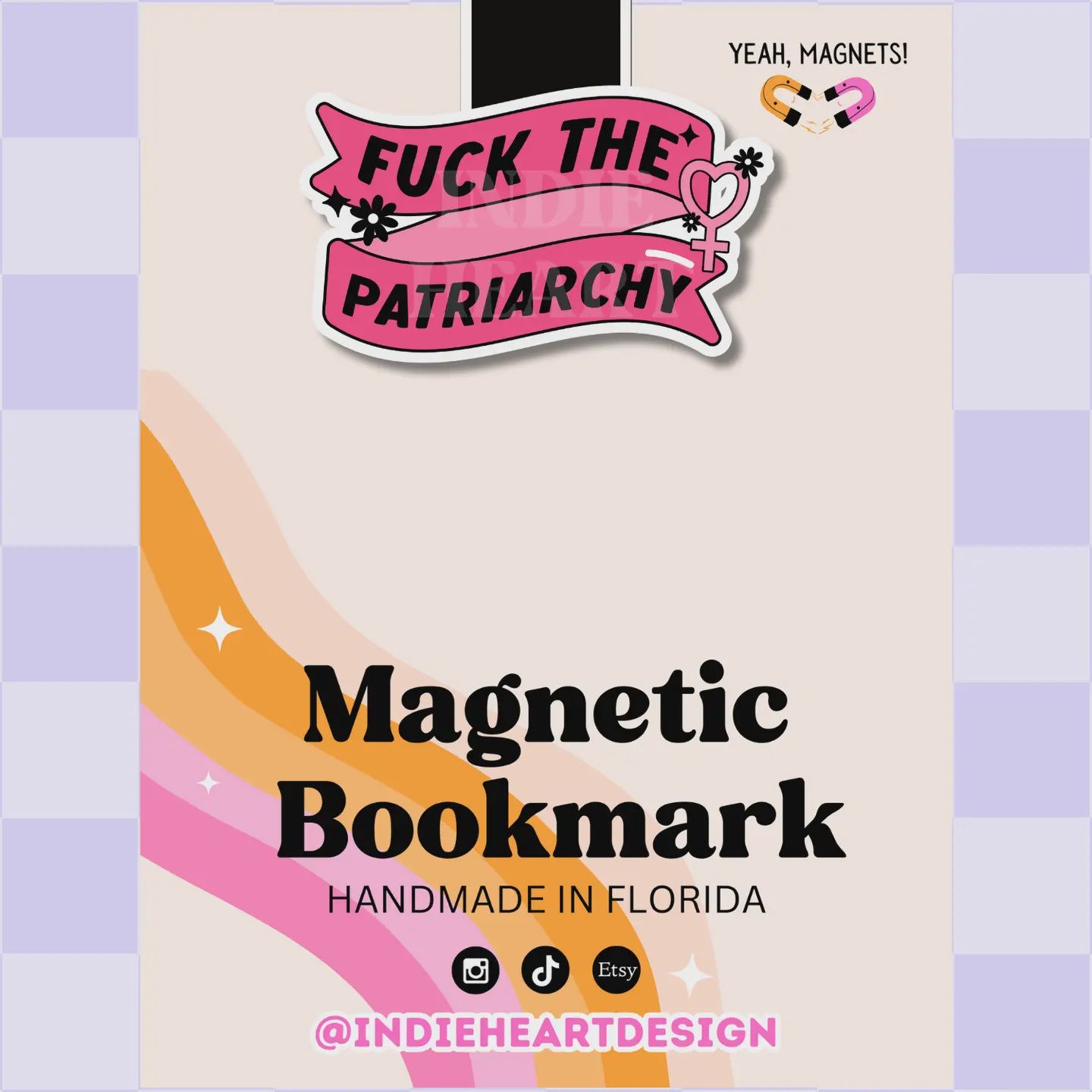 Fuck The Patriarchy Magnetic Bookmark