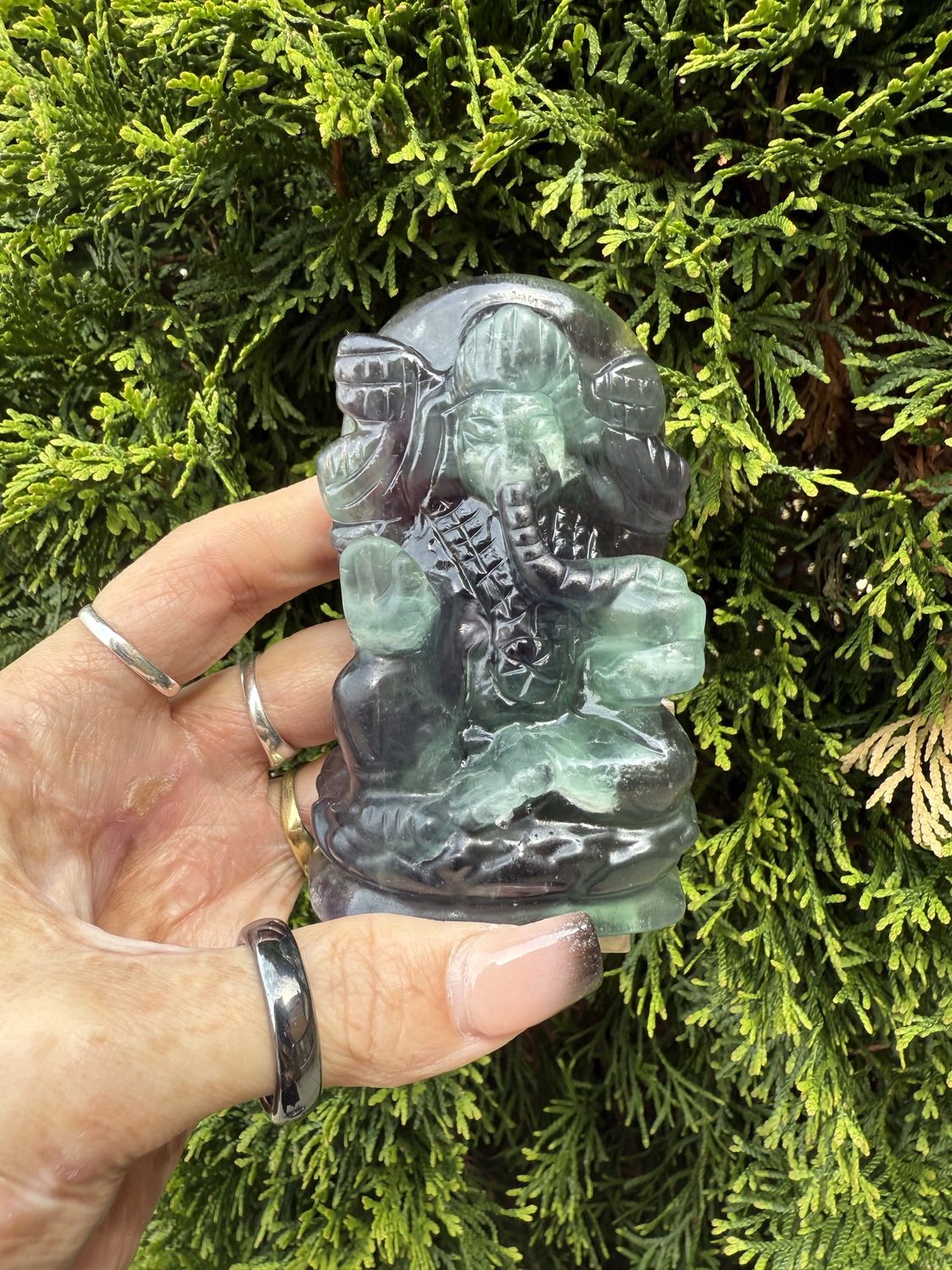 Fluorite Ganesha
