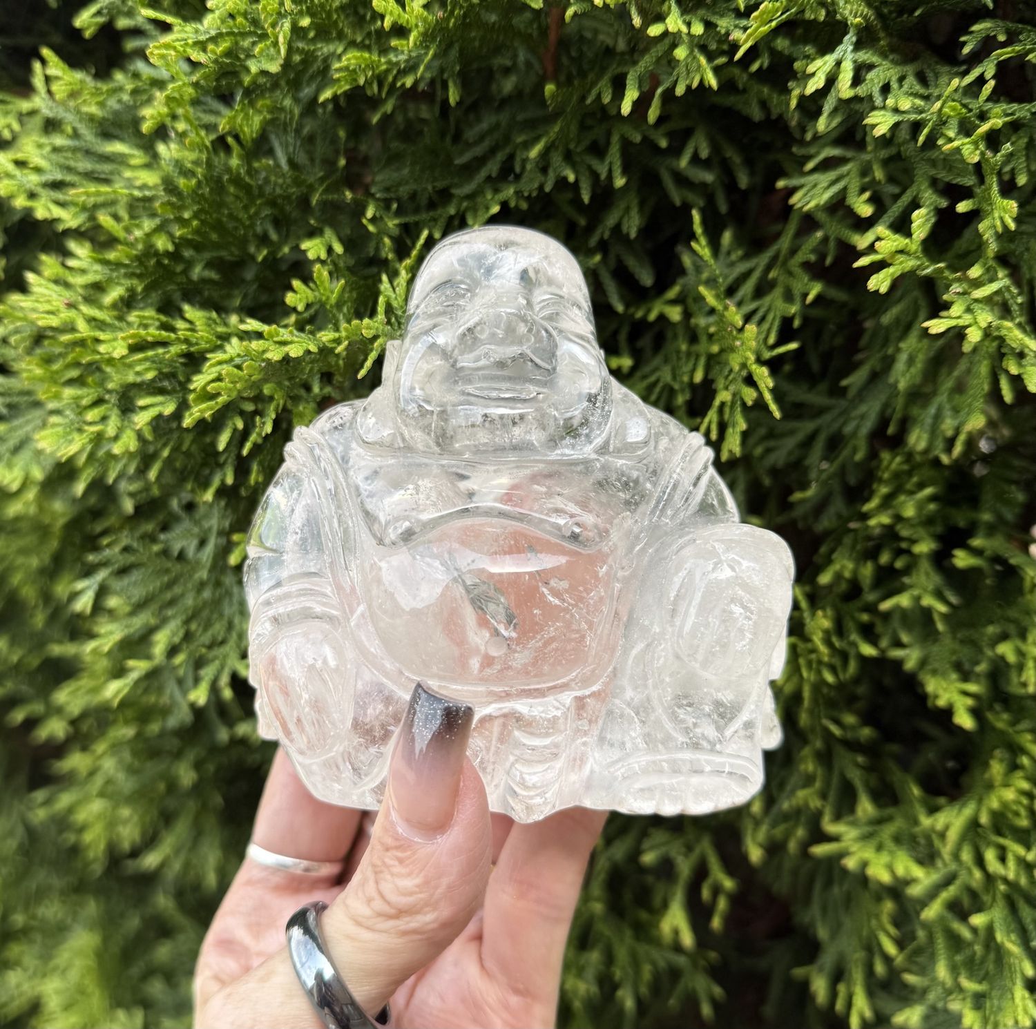 Clear Quartz Buddha
