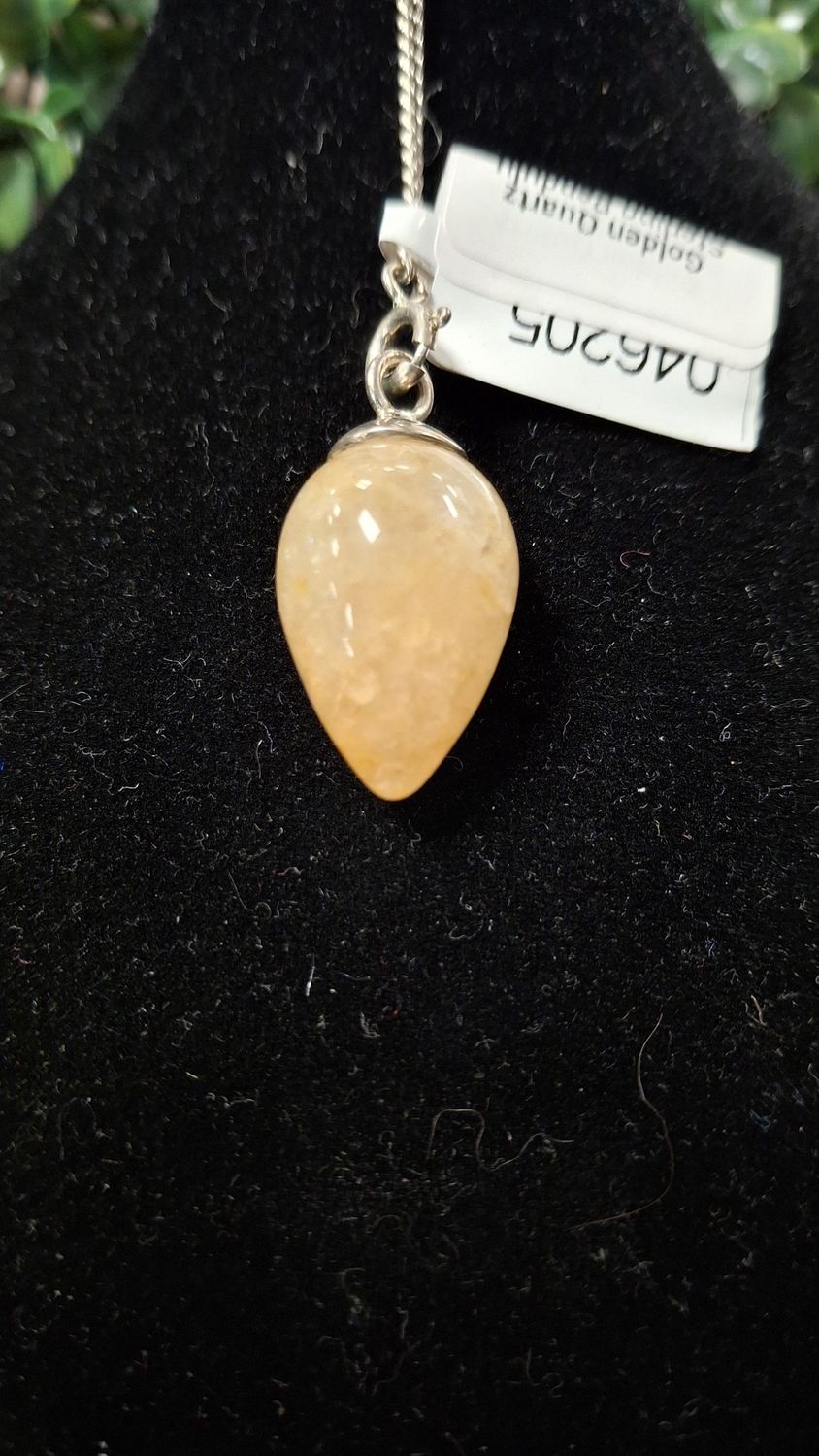 Golden Quartz Sterling Pendulum