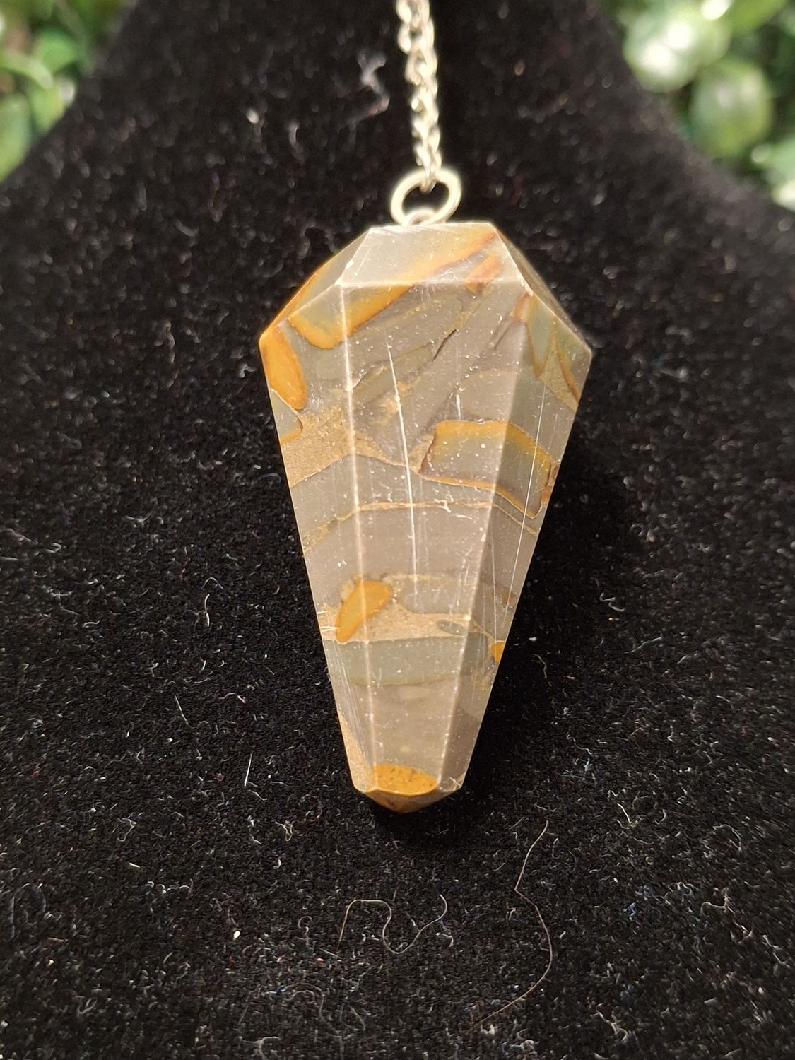 Bamboo Jasper Pendulum