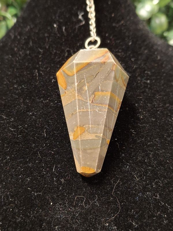 Bamboo Jasper Pendulum