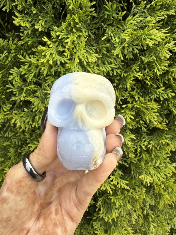 Chalcedony 2024 Skull Solar Eclipse Charged