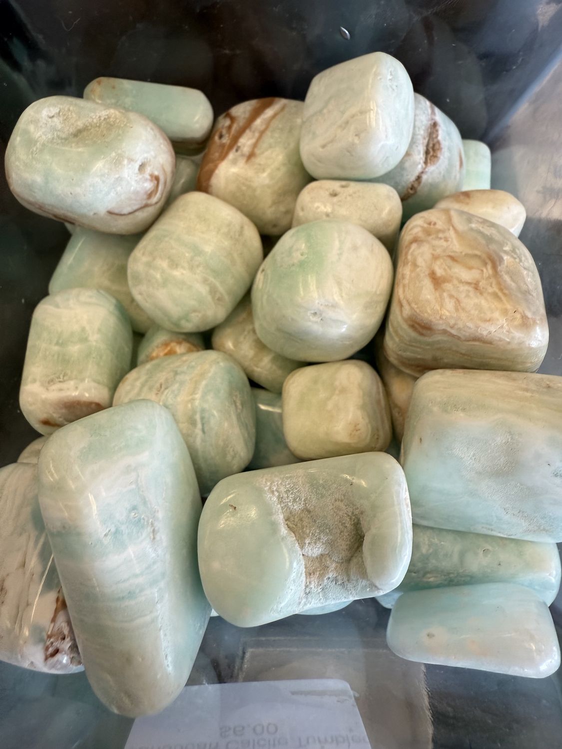 Caribbean Calcite Tumbled