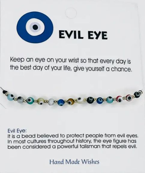 Rainbow Evil Eye Bracelet