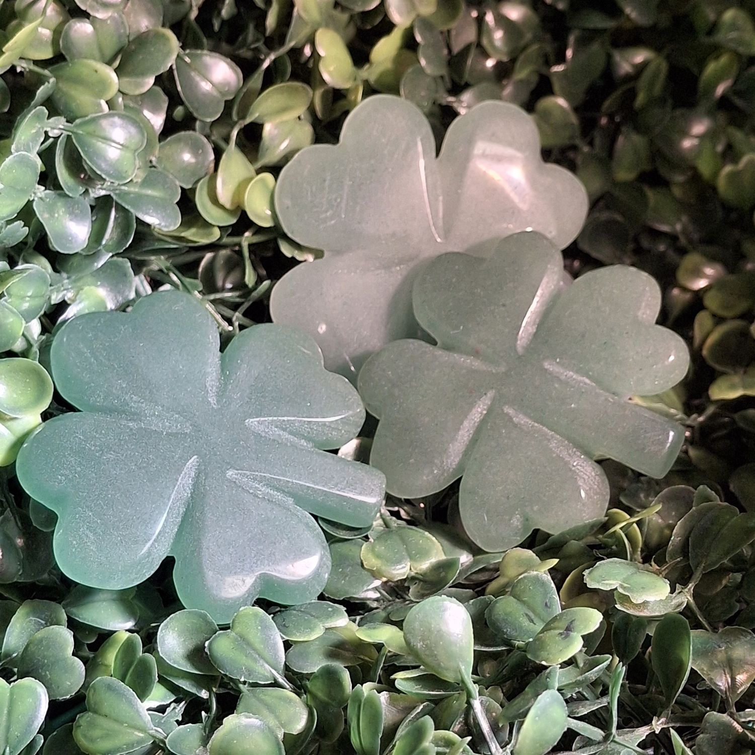 Green Aventurine Clover Leaf