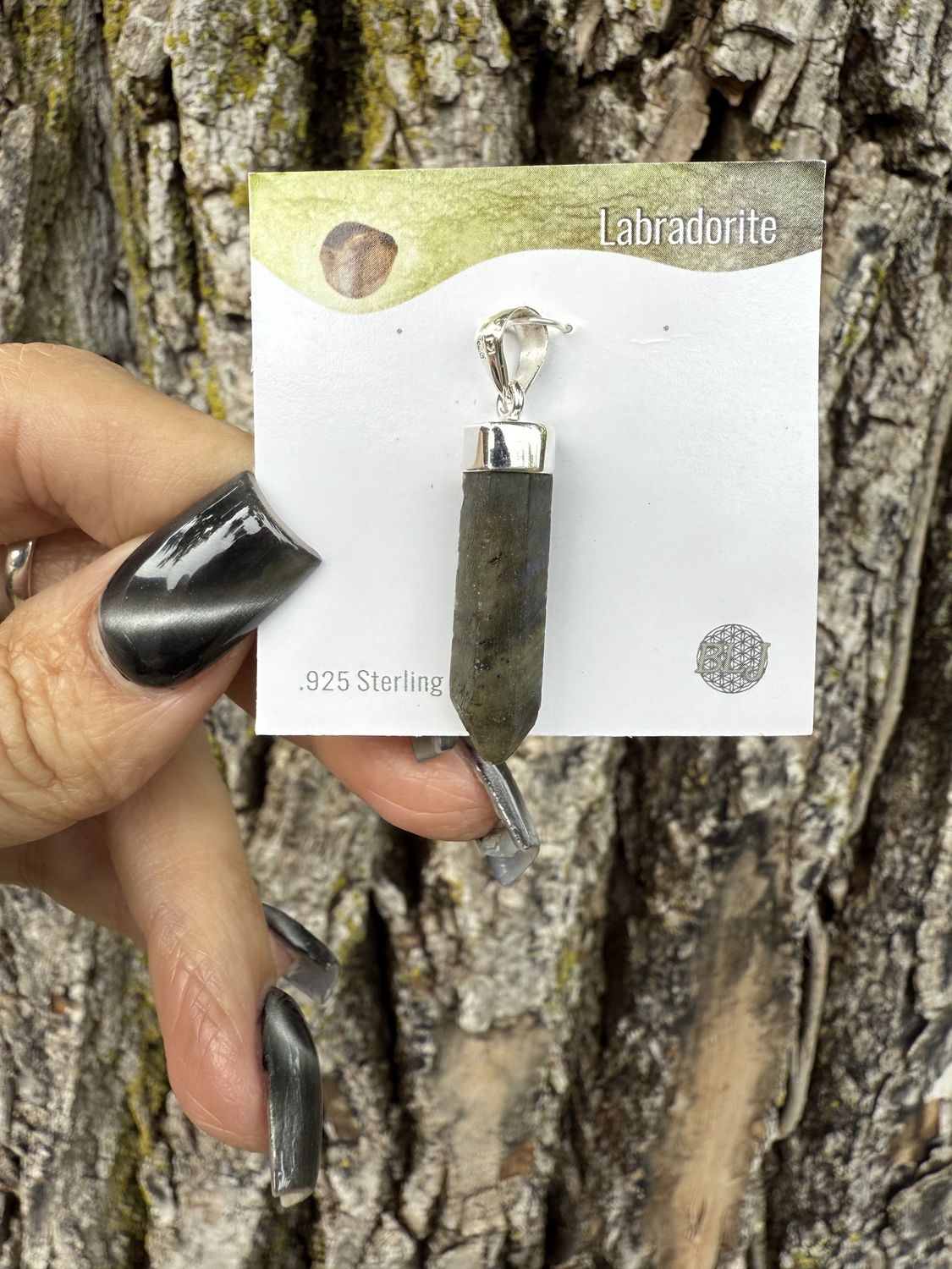 Labradorite Pencil Pendant