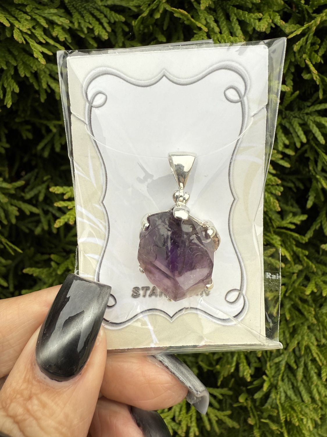 Shangaan Amethyst Crystal Pendant 30ct