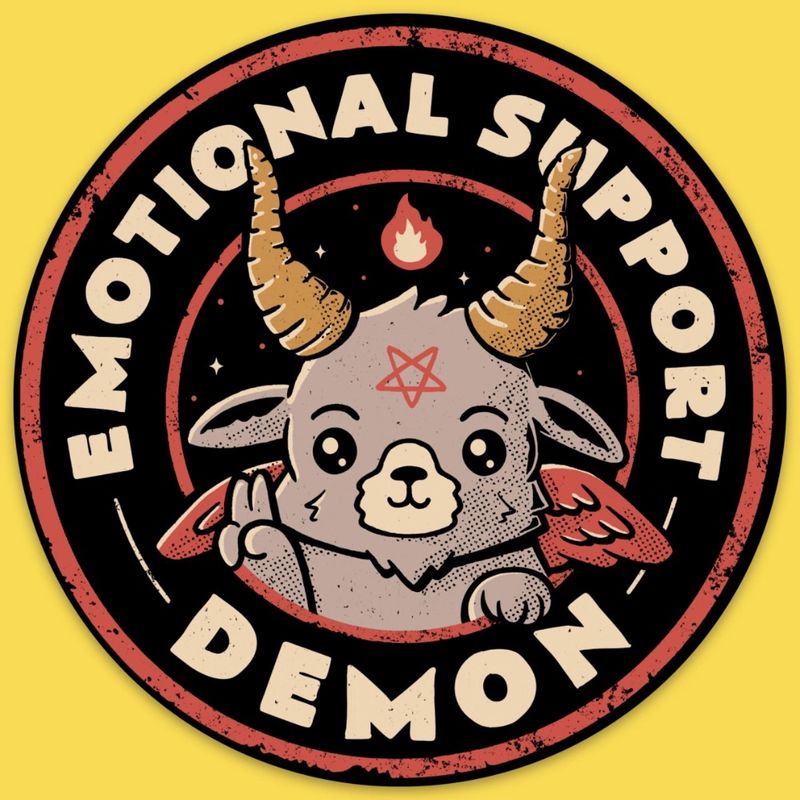 Emotional Support Demon Sticker
