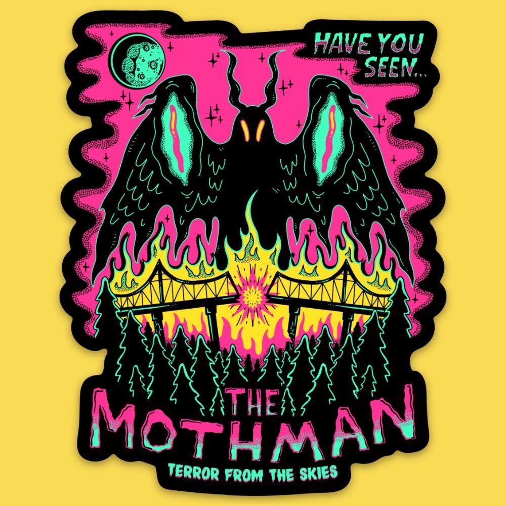 Have You Seen Mothman Sticker