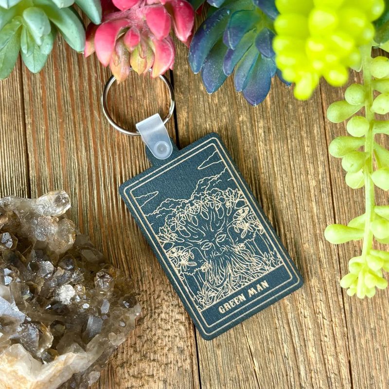 Green Man Keychain