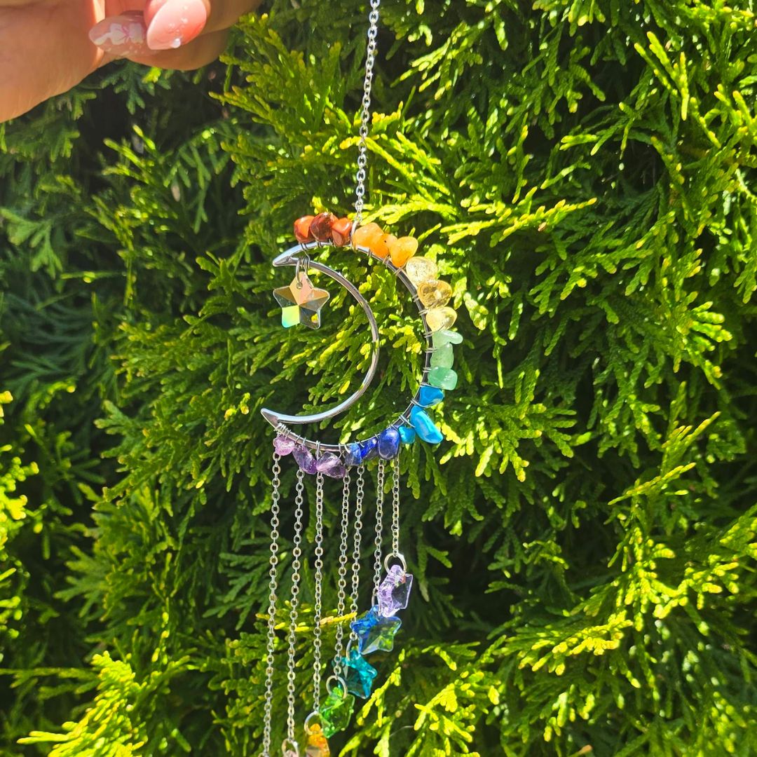 Chakra Moon Suncatcher