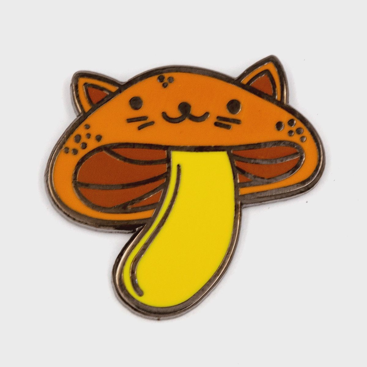 Cat Mushroom Enamel Pin
