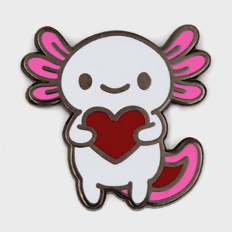 Axolotl Enamel Pin