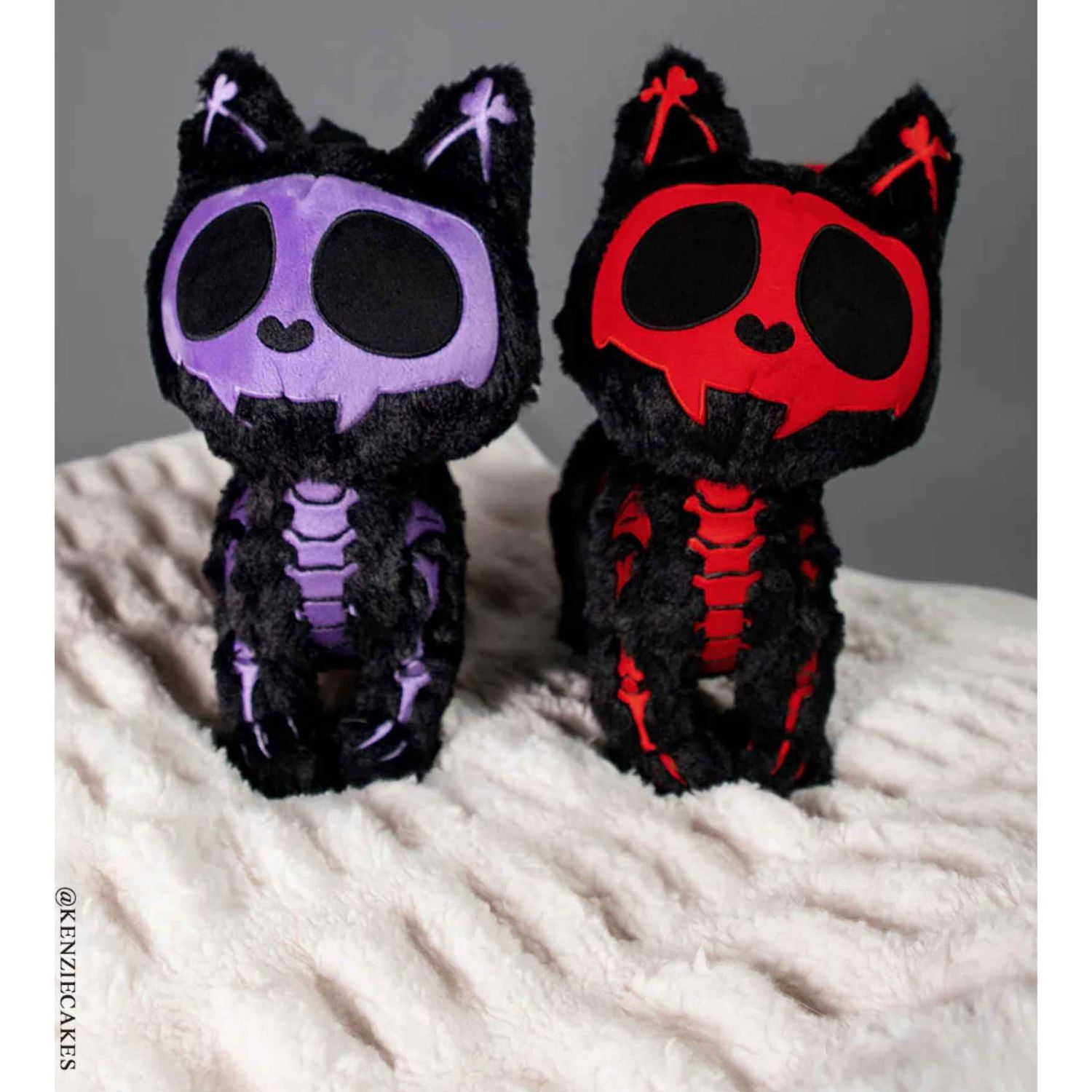 Skelekitty Red Bones Plushie