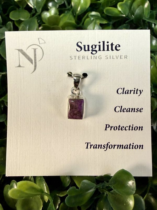 Sugilite Sterling Silver Pendant