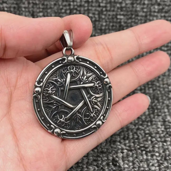 Vintage Magic Pentagram Stainless Steel Pendant