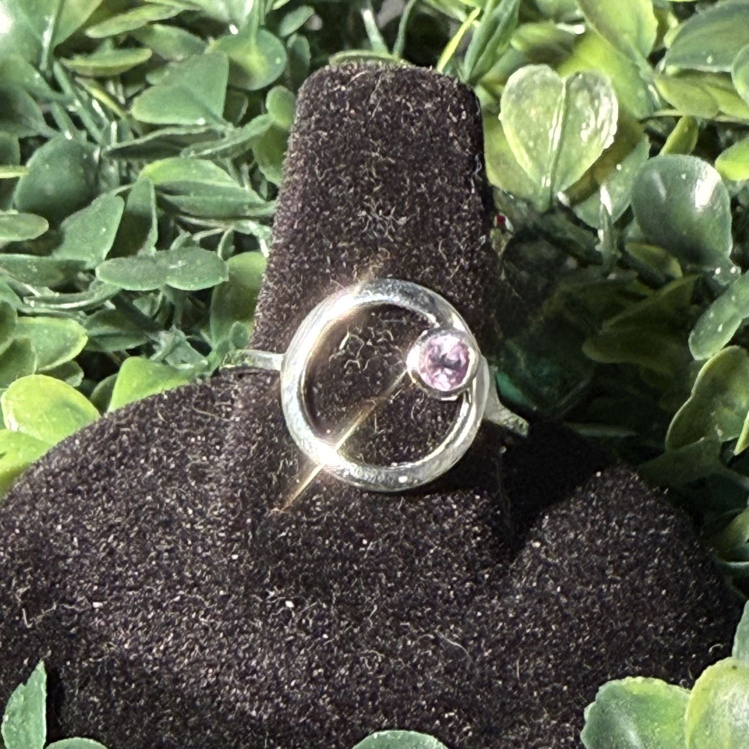 Amethyst Orbit Ring Sz9