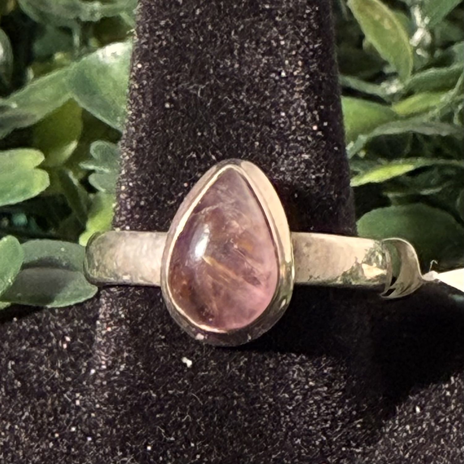 Super Seven Drop Sterling Ring Sz9