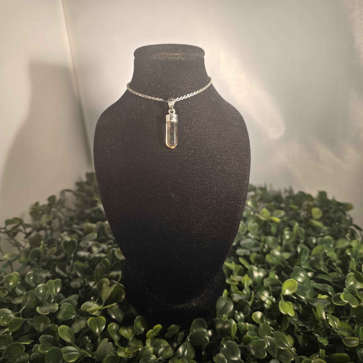 Citrine Pencil Pendant