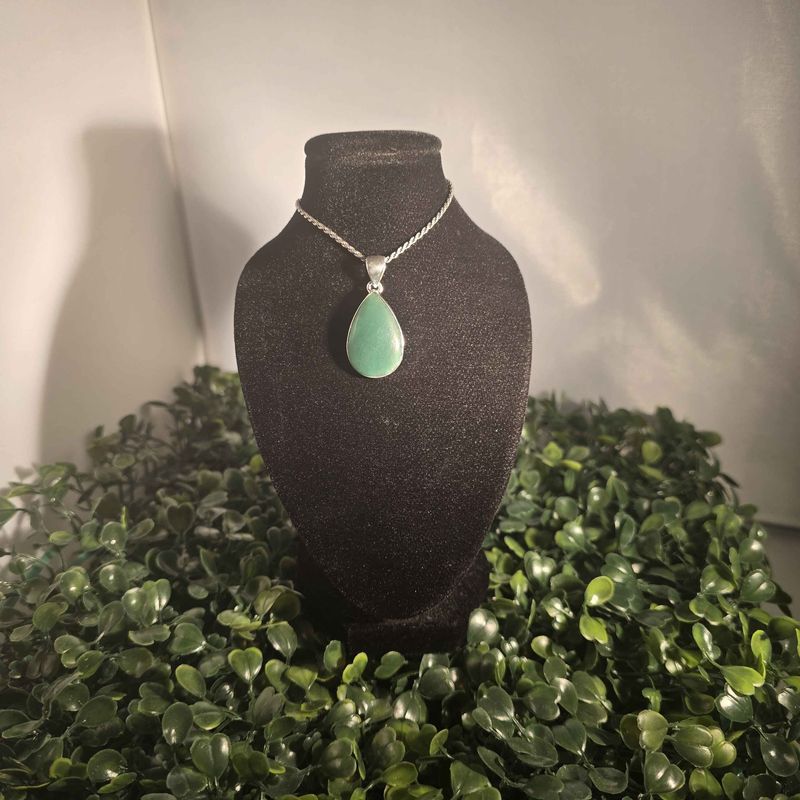 Green Aventurine Sterling Pendant