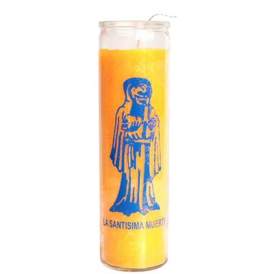 7 Day Santa Muerte Gold Candle