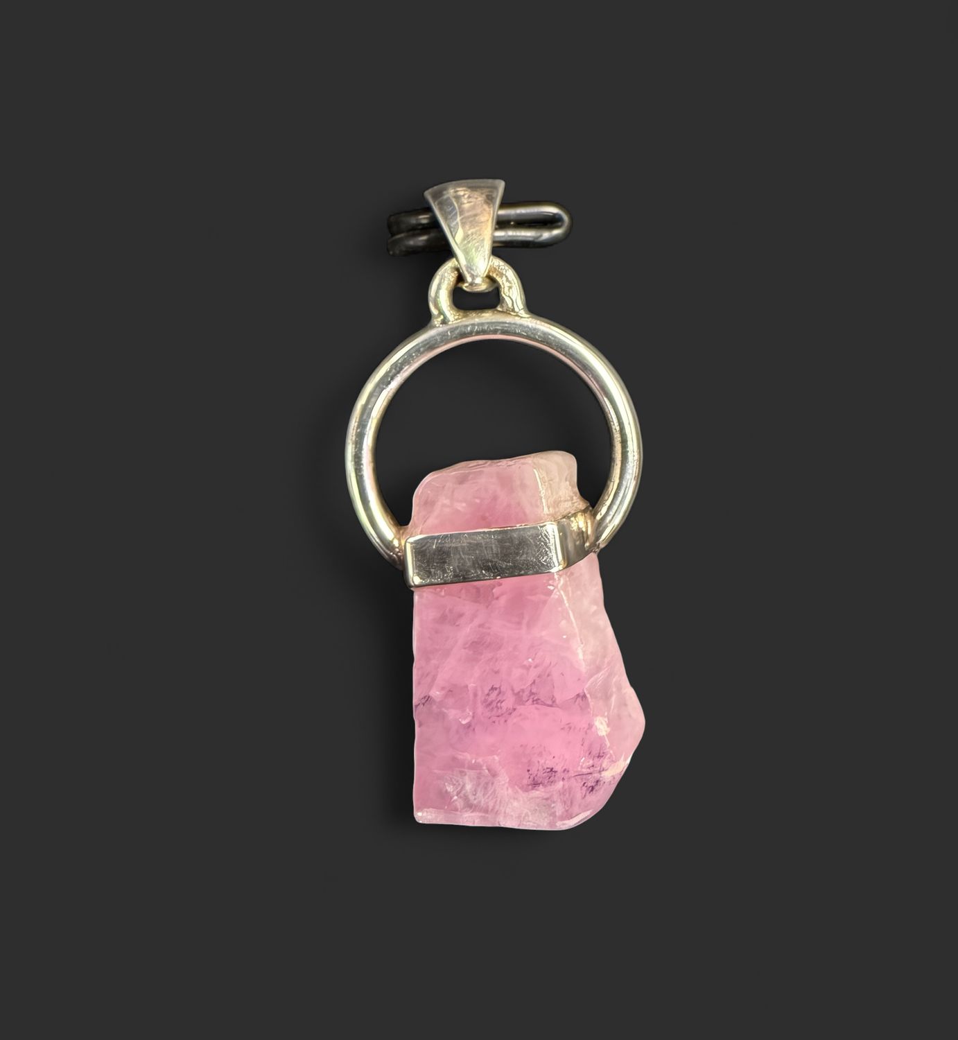 Kunzite Rough Pendant