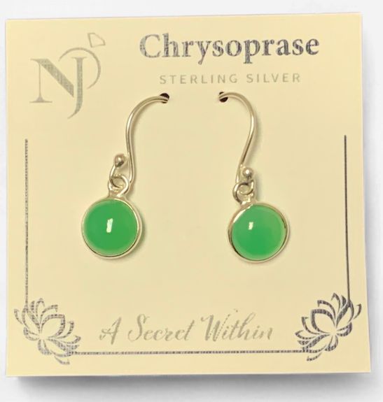 Chrysoprase Dangle Earrings
