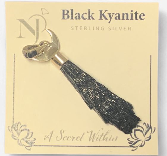 Black Kyanite Sterling Pendant