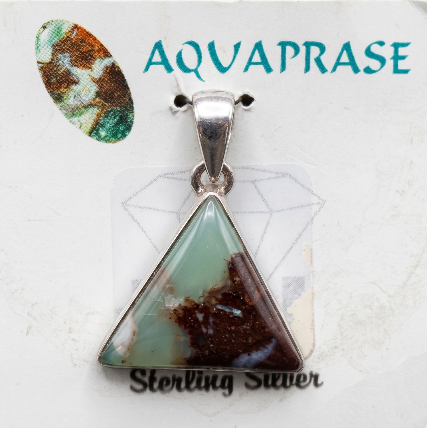 Aquaprase Triangle Pendant