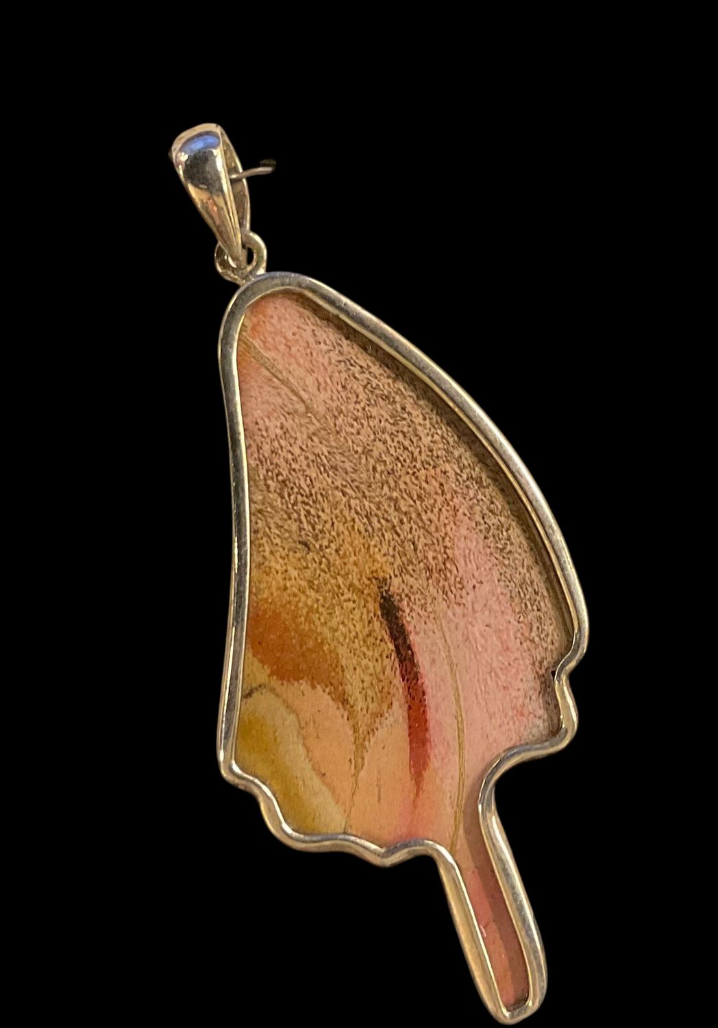 Atlas Moth Fine Silver Wing Pendant