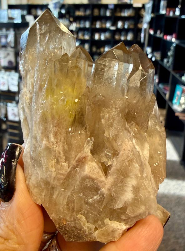 Kundalini Citrine Natural Points Cluster