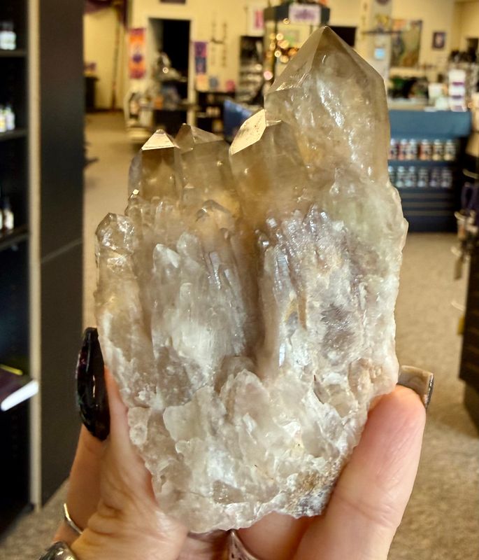 Kundalini Citrine Natural Points Cluster