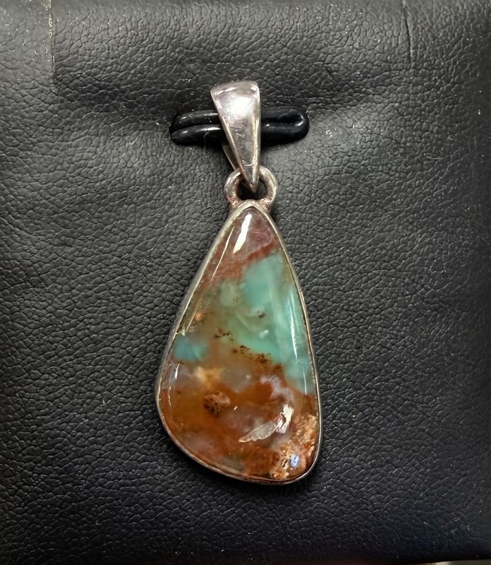 Aquaprase Sterling Pendant__