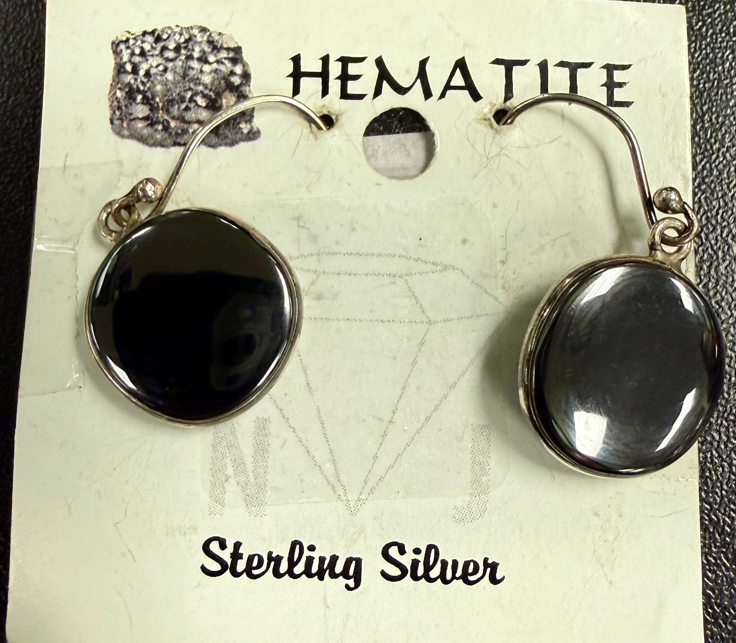 Hematite Round Earrings