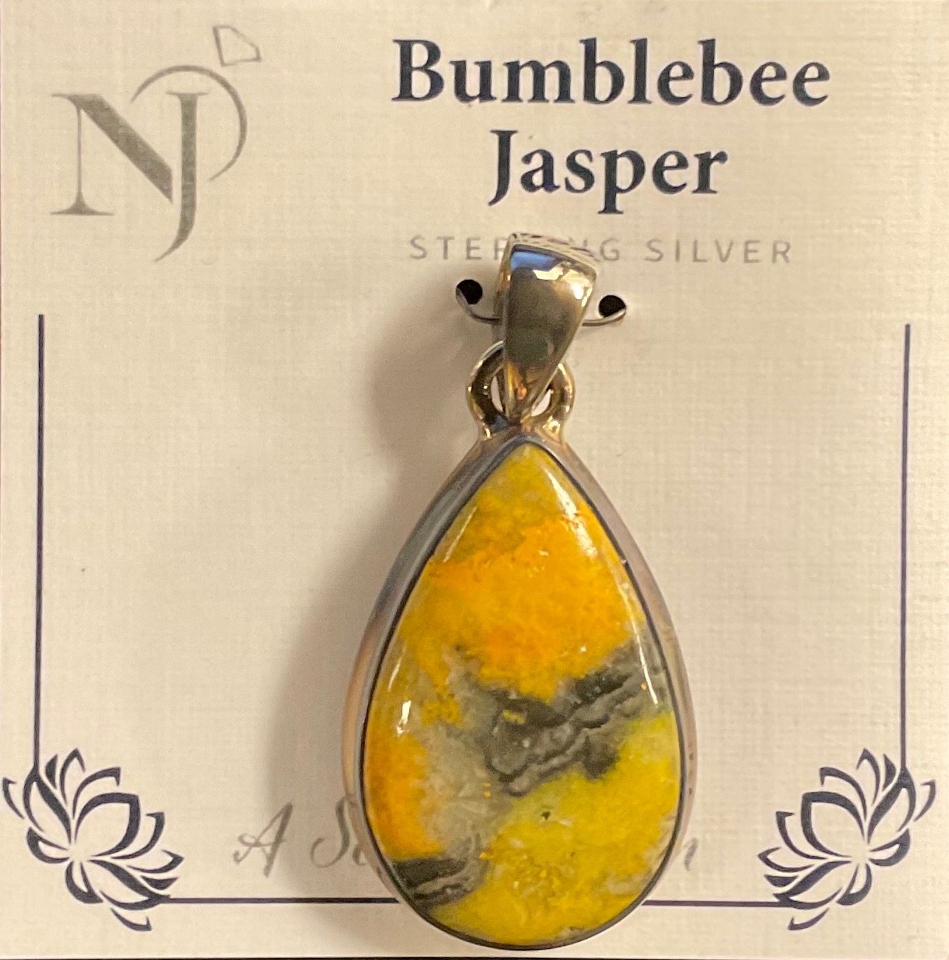 Bumblebee Jasper Pendant