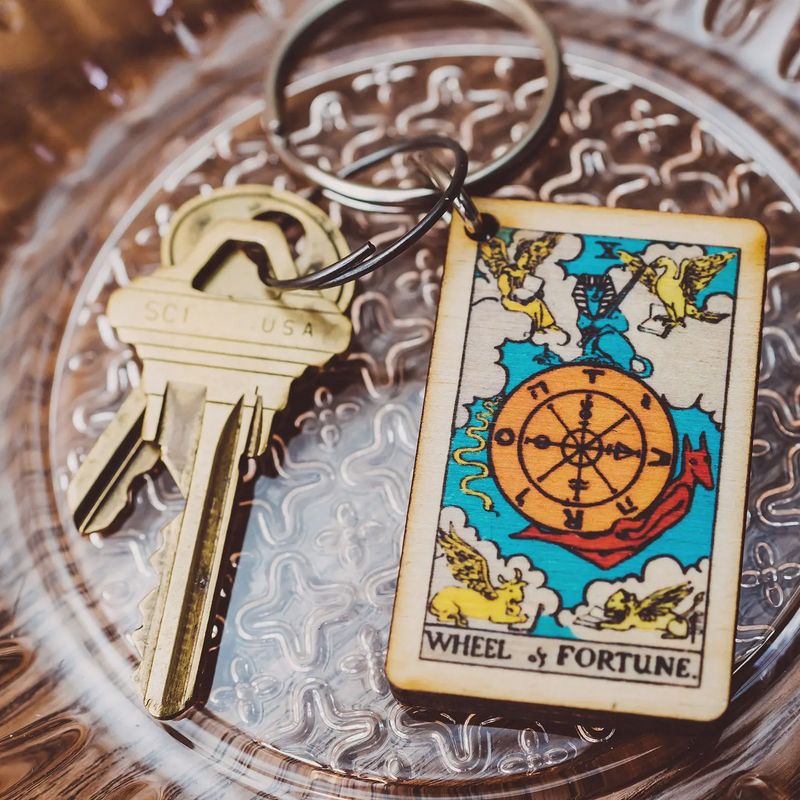 Wheel Of Fortune Tarot Keychain