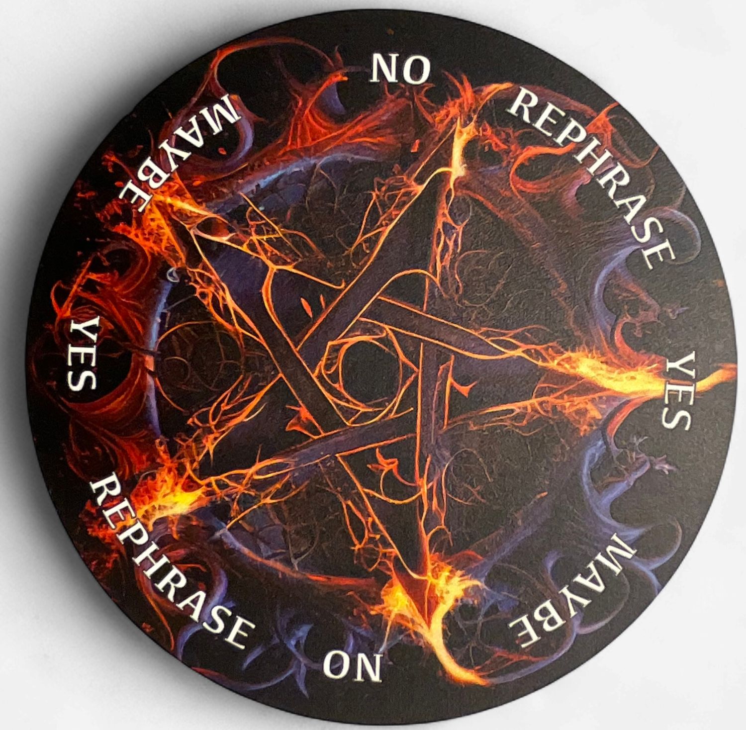 Flaming Pentagram Pendulum Board