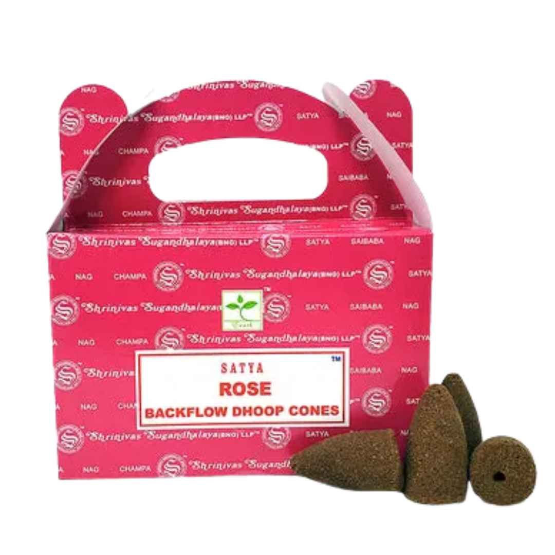 Rose Backflow Dhoop Cone Incense