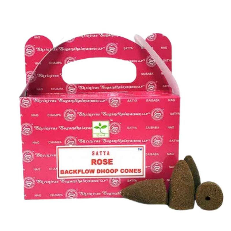 Rose Backflow Dhoop Cone Incense