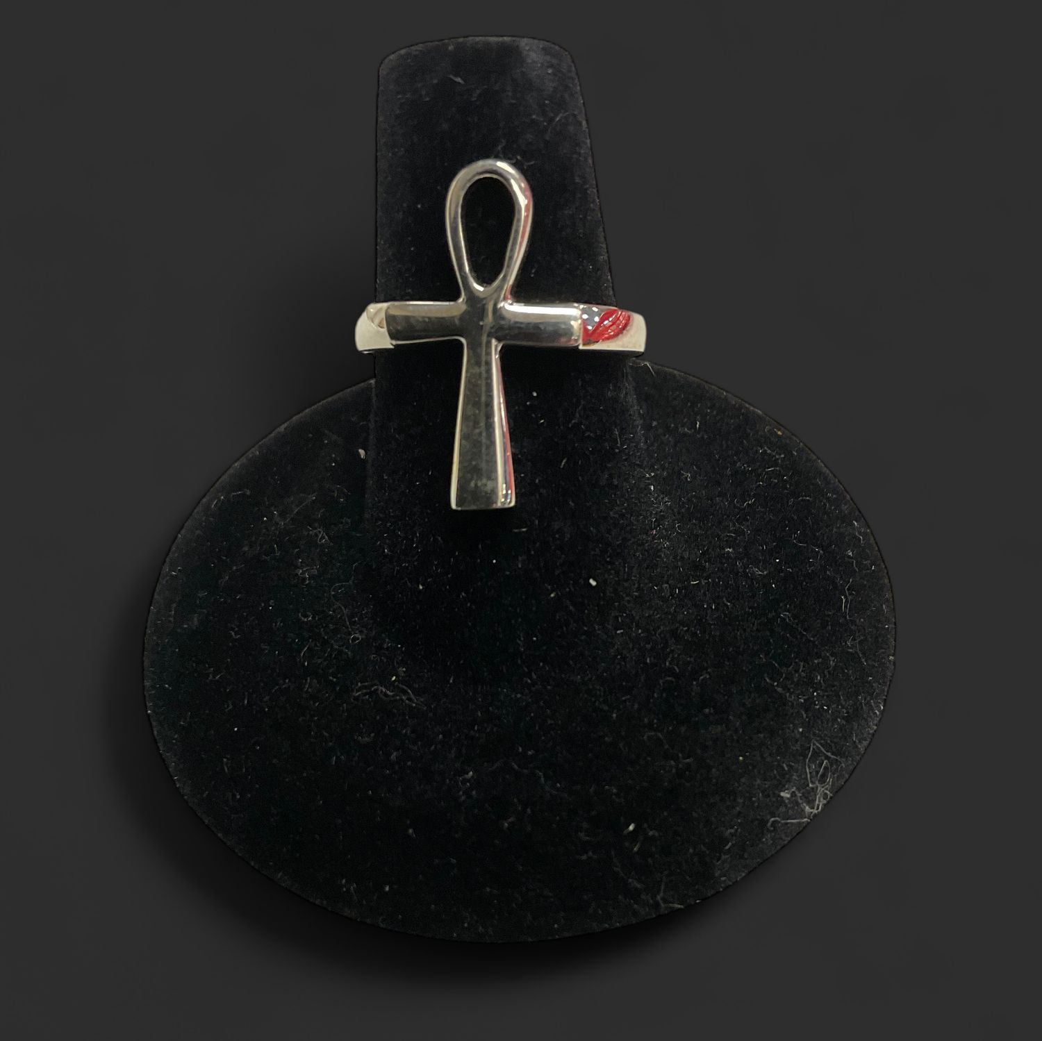 Small Ankh Ring Sz7
