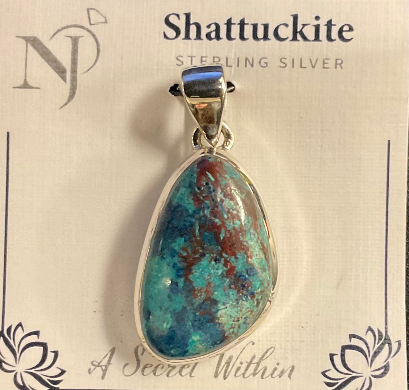 Shattuckite Oval Pendant