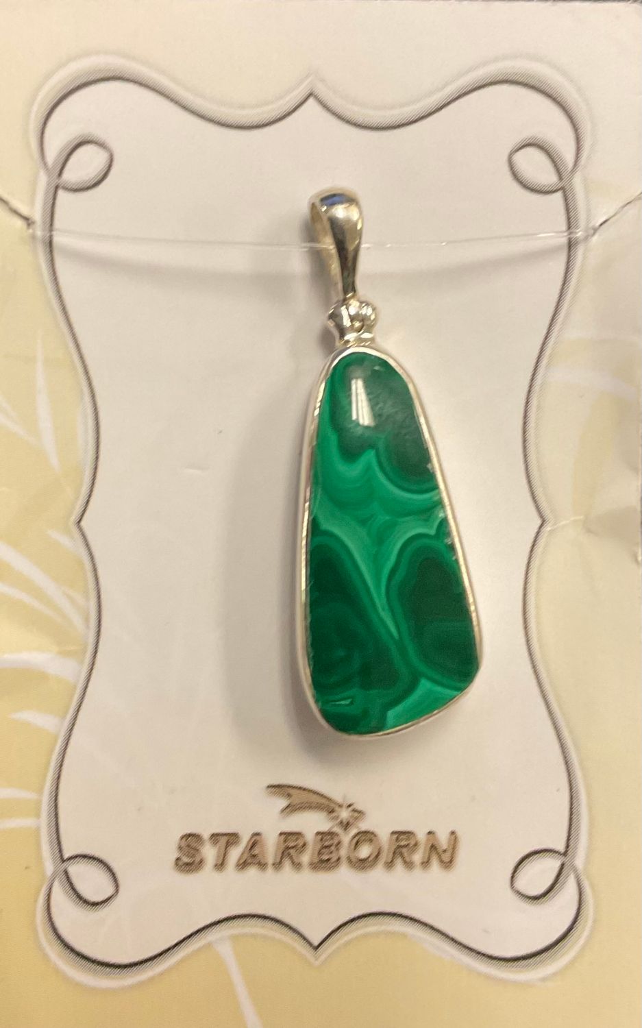 Malachite Freeform Pendant