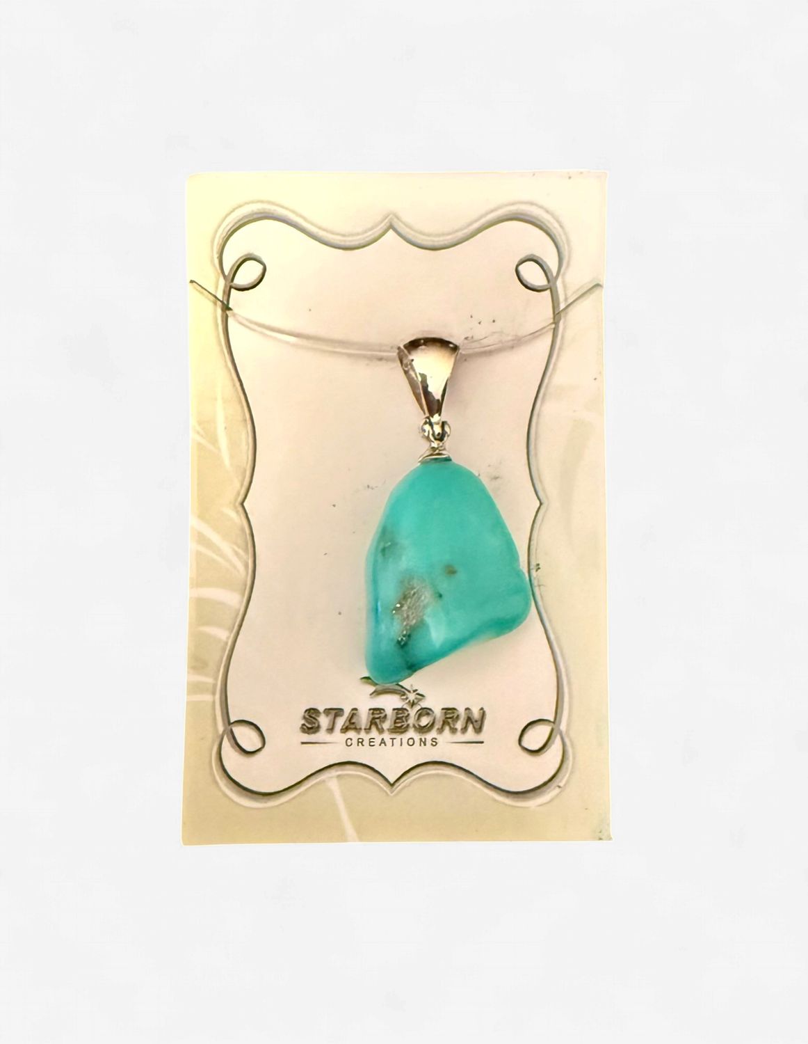 Turquoise Freeform Pendant
